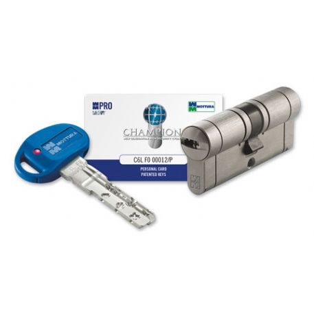 Cilindro champions pro mottura con 5 chiavi cp4d313101 