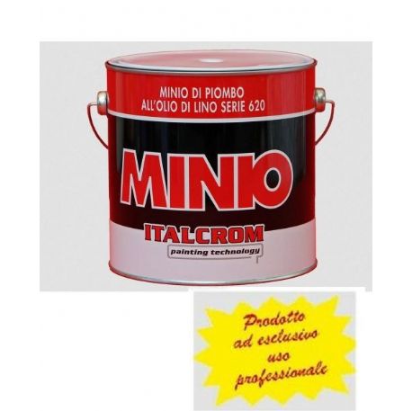 MINIO DI PIOMBO 2 LITRI fondo antiruggine all'olio di lino puro