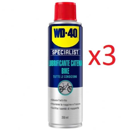 wd40 lubrificante catena bike 250ml