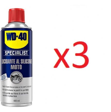 wd40 lucidante al silicone moto 400ml