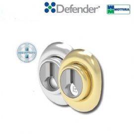 DEFENDER MAGNETICO MOTTURA PER SERRATURE COLORE ORO CON 4 CHIAVI  MOTTURA DF333P0NPVC4